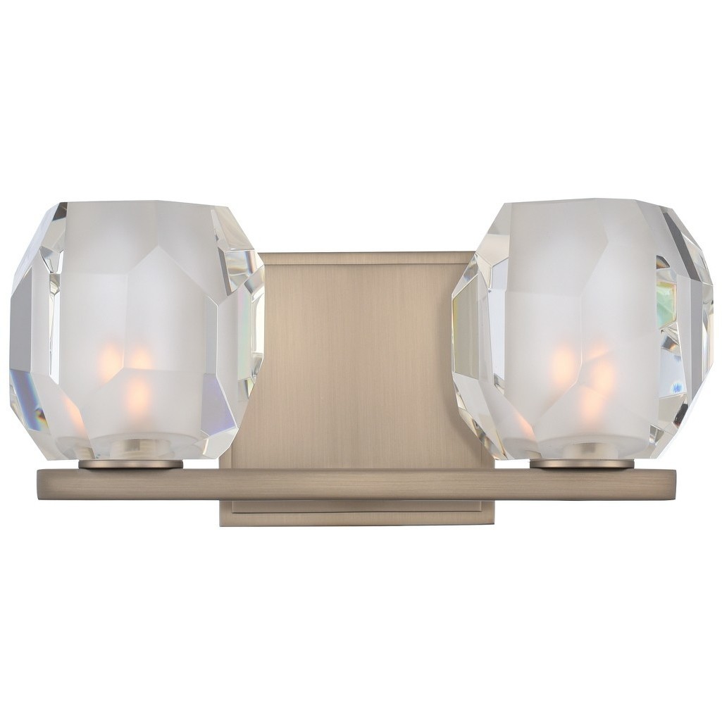 Regent LED 11 inch Satin Nickel Bath Vanity Light Wall Light
