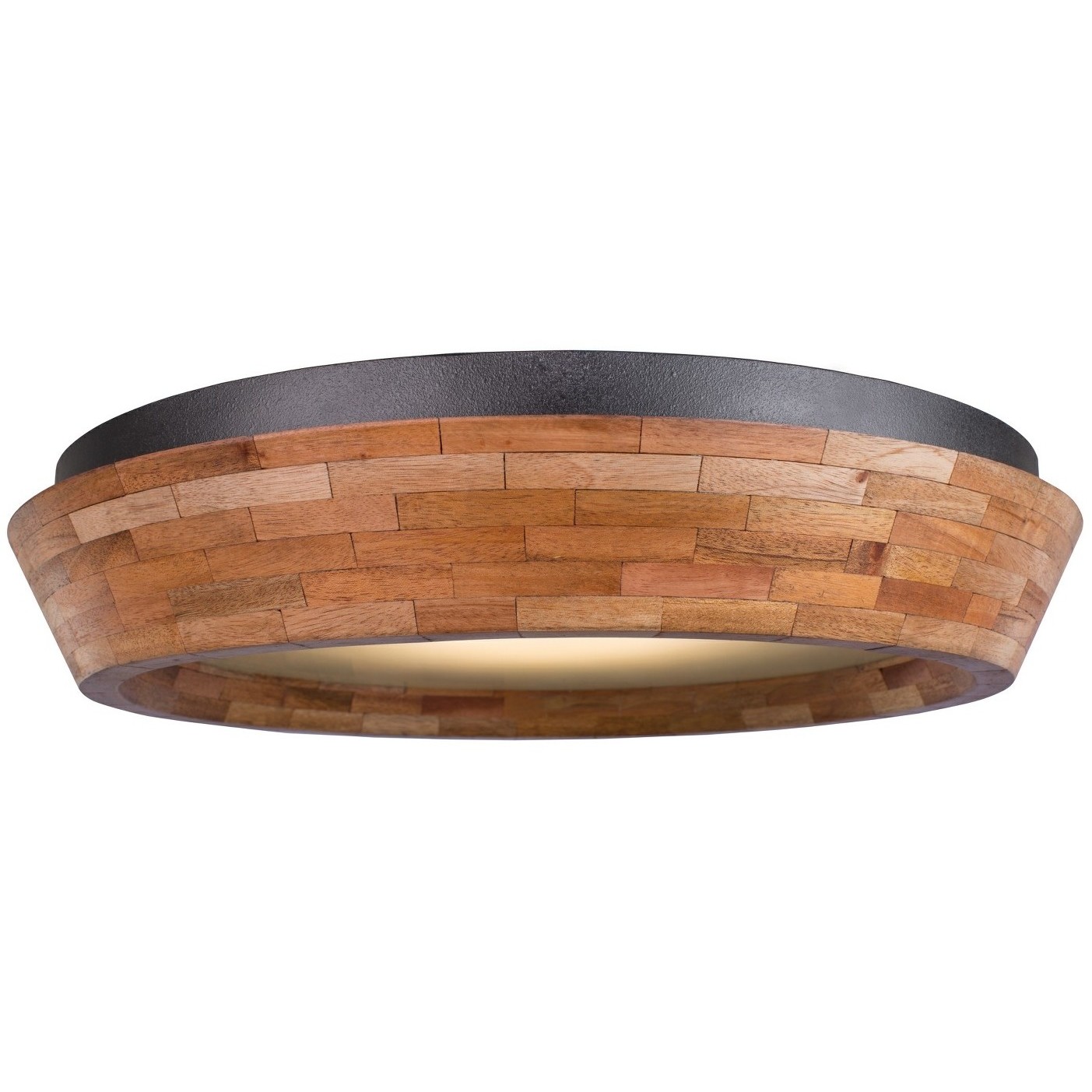 Lansdale LED 18 inch Black Iron Flush Mount Ceiling Light