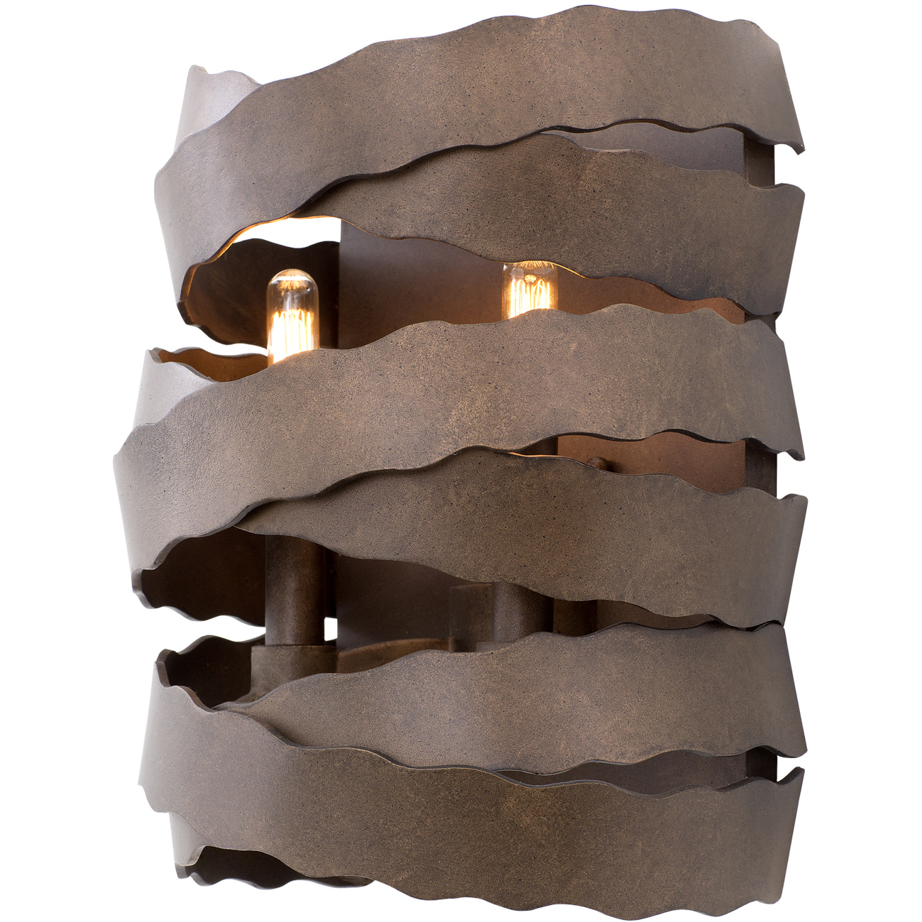 Fulton 2 Light 9 inch Brownstone Wall Sconce Wall Light