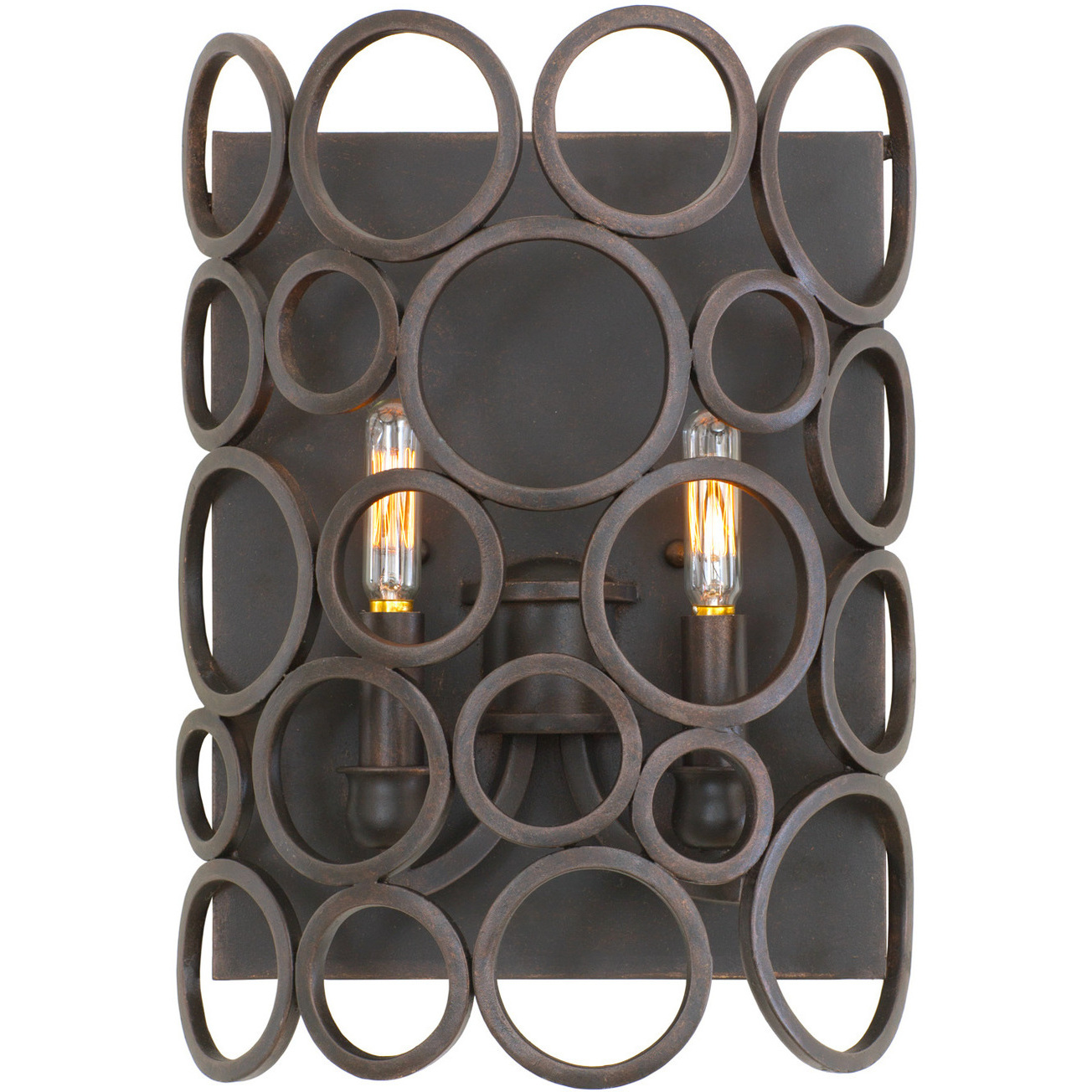 Ashbourne 2 Light 10 inch Vintage Iron ADA ADA Sconce Wall Light