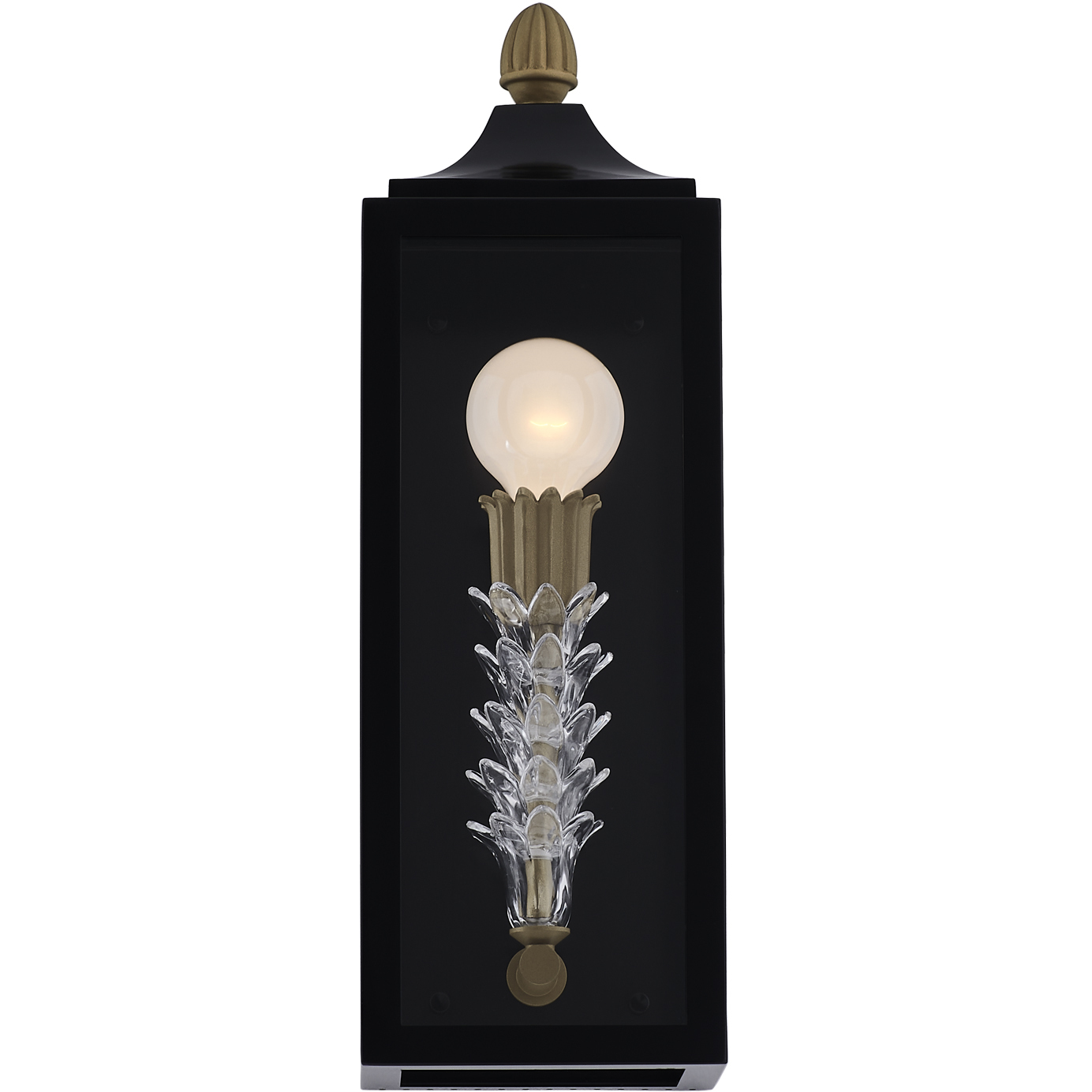 Midsummer 1 Light 22 inch Matte Black Outdoor Wall Sconce