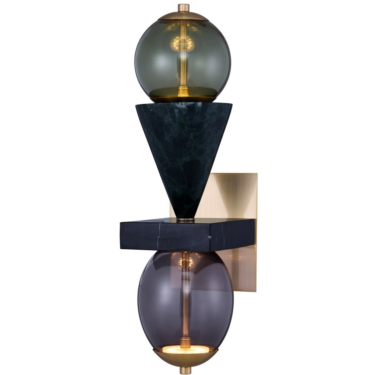 Demi 6.5 inch Winter Brass Wall Sconce Wall Light