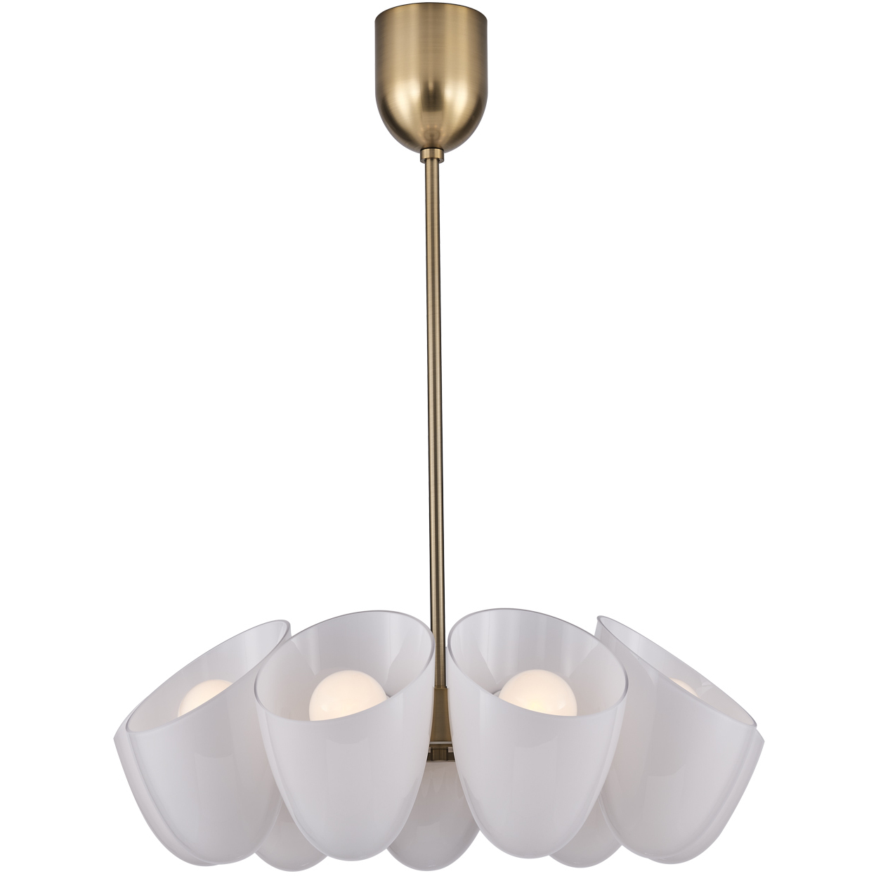 Cocoon 9 Light 28 inch Winter Brass Chandelier Ceiling Light