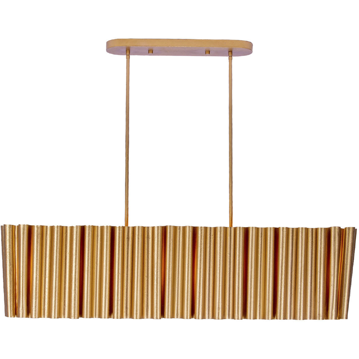 Ripple Island Light Ceiling Light in Bright Gold Leaf