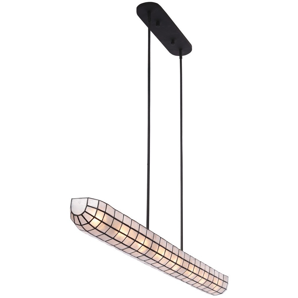 Sanibel Island Linear Ceiling Light in Matte Black