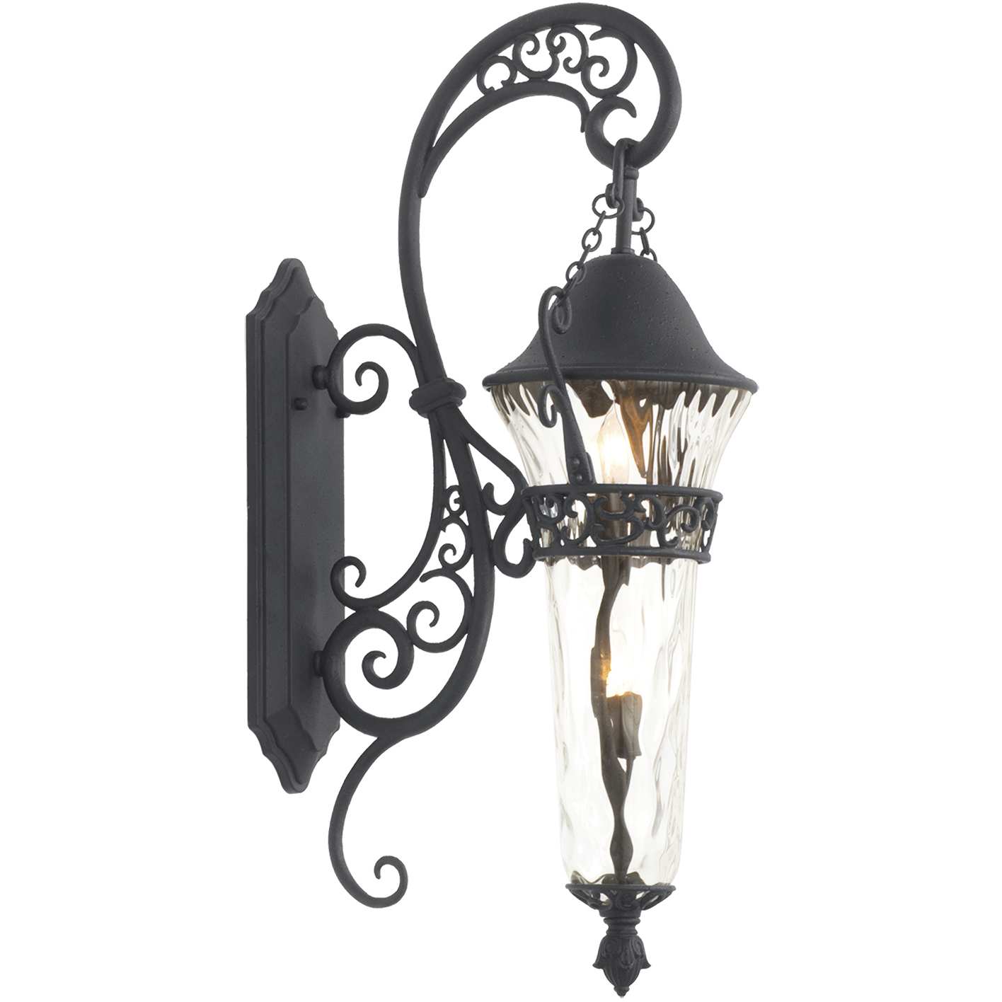Anastasia Outdoor Wall Sconce Wall Light in Textured Matte Black
