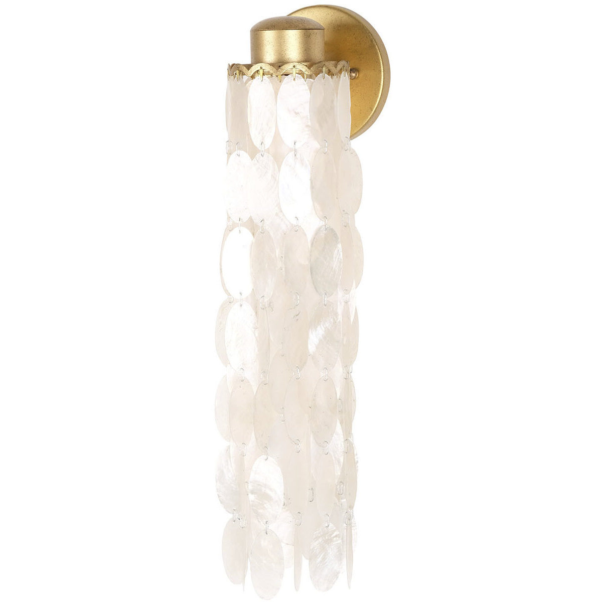 Edgy Wall Sconce Wall Light in Oxidized Gold Leaf