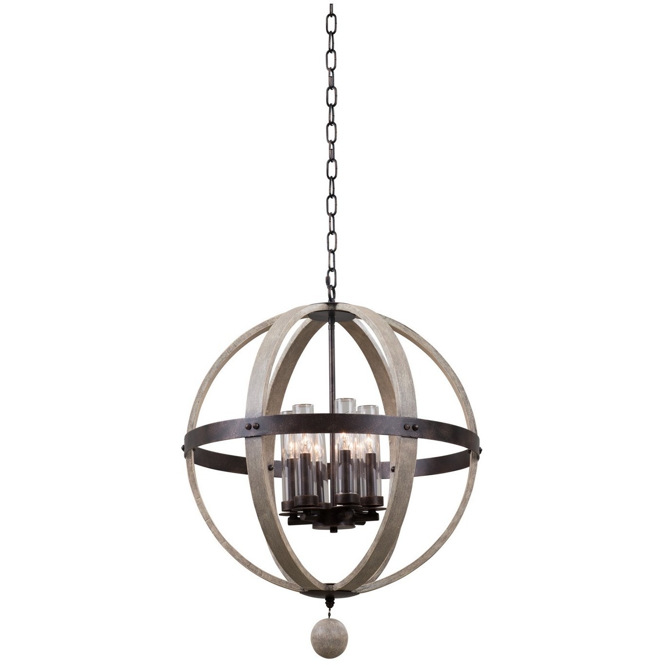 Harper 6 Light 25 inch Florence Gold Pendant Foyer Ceiling Light