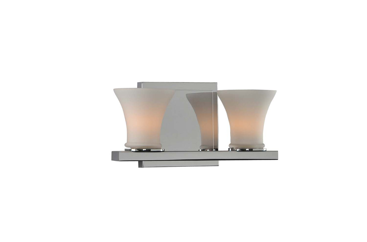 Morro Bay 2 Light 9 inch Chrome Vanity Light Wall Light