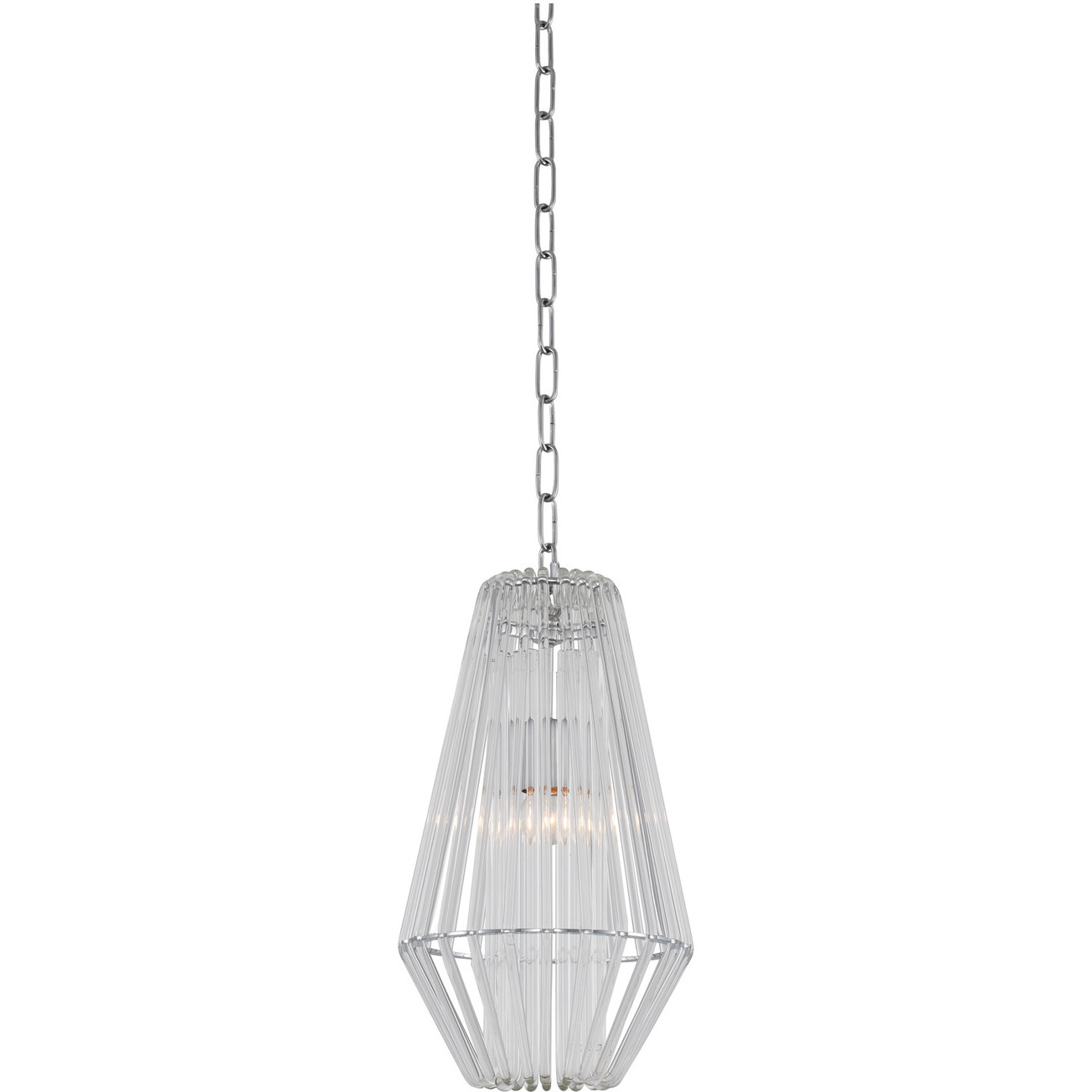 Taza 1 Light 9 inch Chrome Mini Pendant Ceiling Light