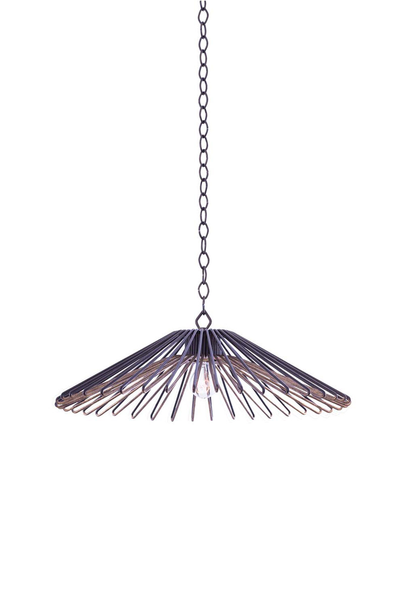 Metro Ii 1 Light 23.75 inch Bronze Gold Pendant Ceiling Light