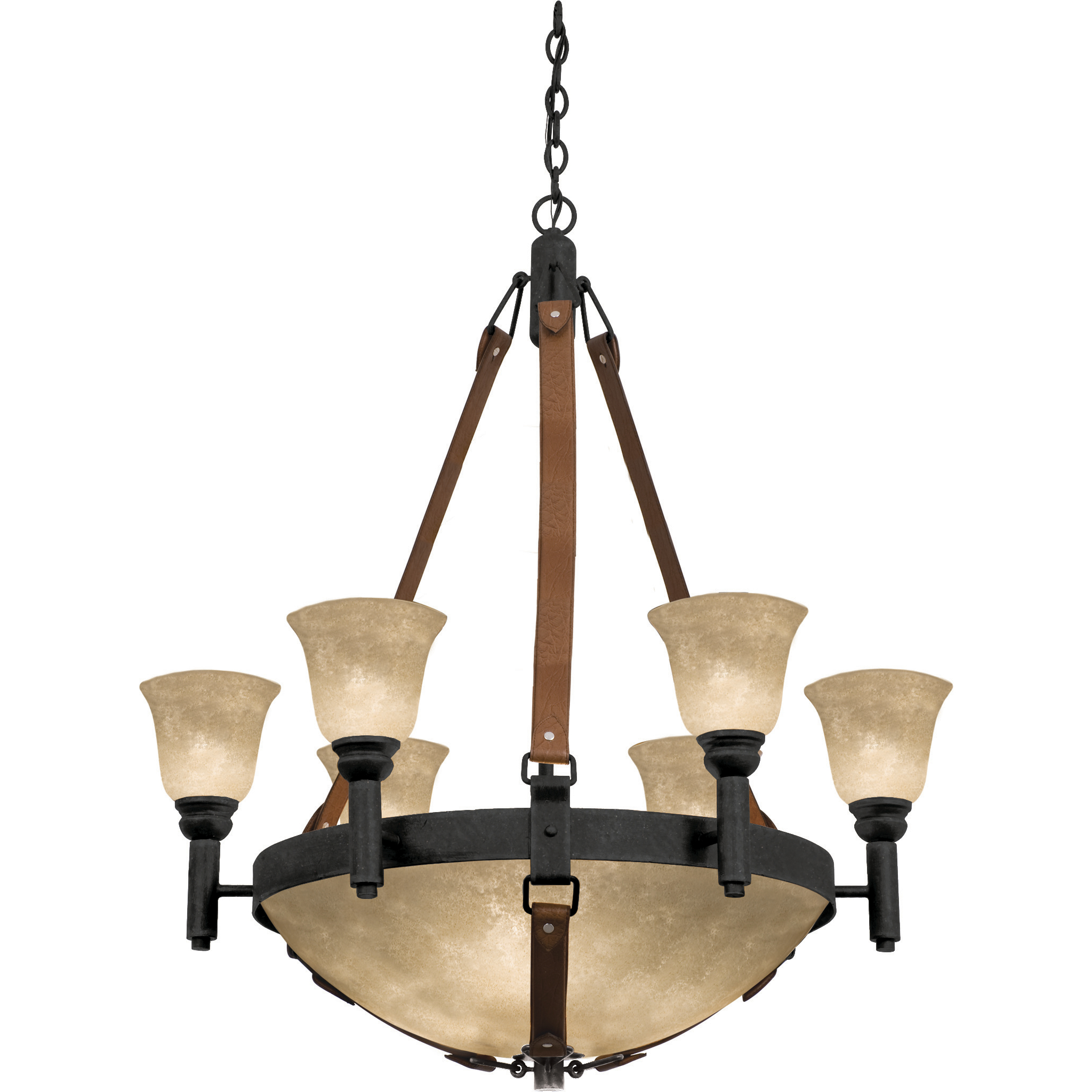 Rodeo Drive 9 Light 30 inch Black Chandelier Ceiling Light