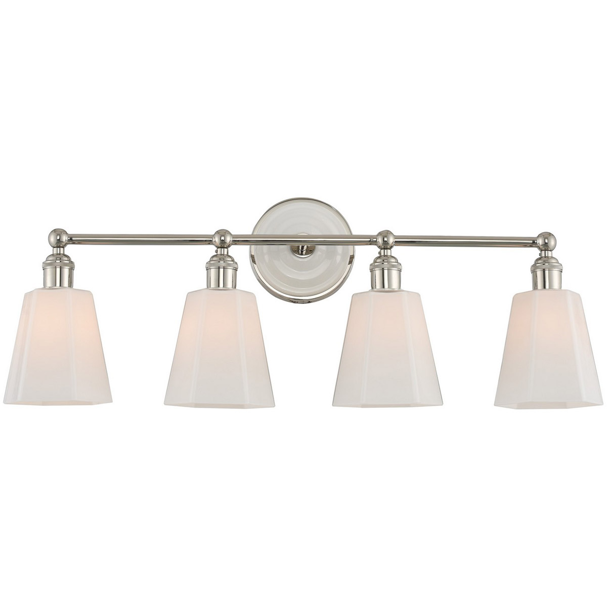 Kalco 305034PN Greenwich 4 Light 28 inch Polished Nickel Bath Vanity Light  Wall Light, image size:1200x1200