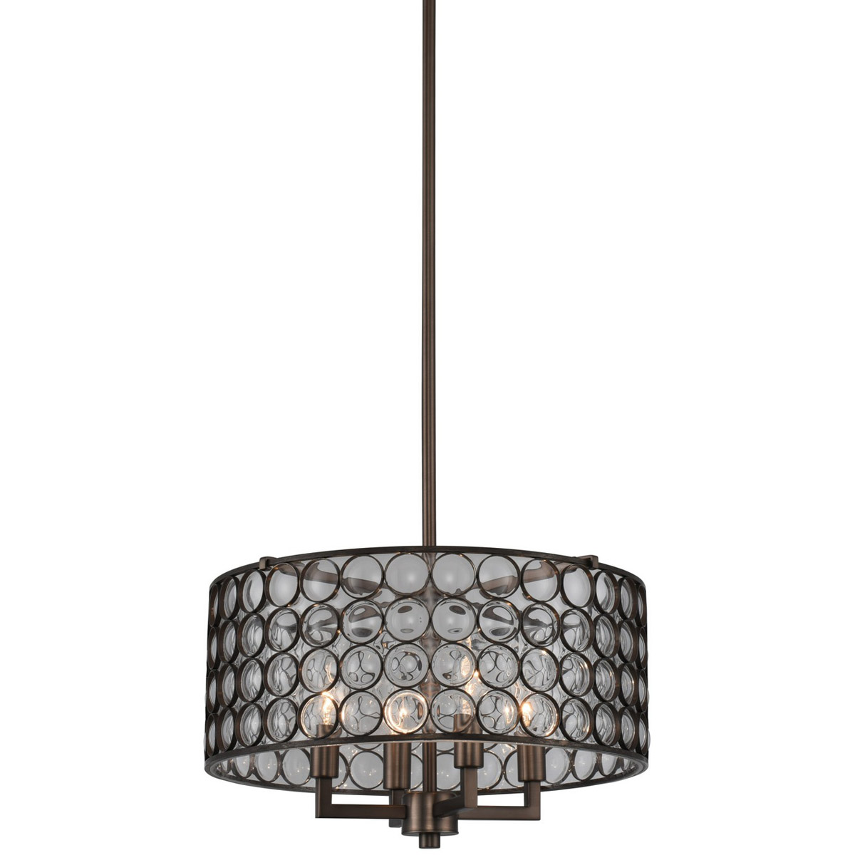 Juli 4 Light 16 inch Natural Burnt Stainless Steel Convertible Pendant Ceiling Light