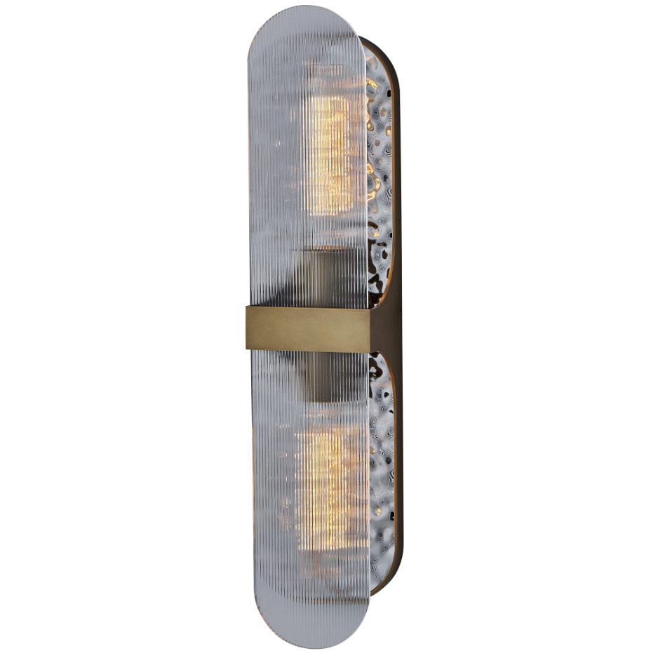 Mirage 4.5 inch True Brass Bath Vanity Light Wall Light