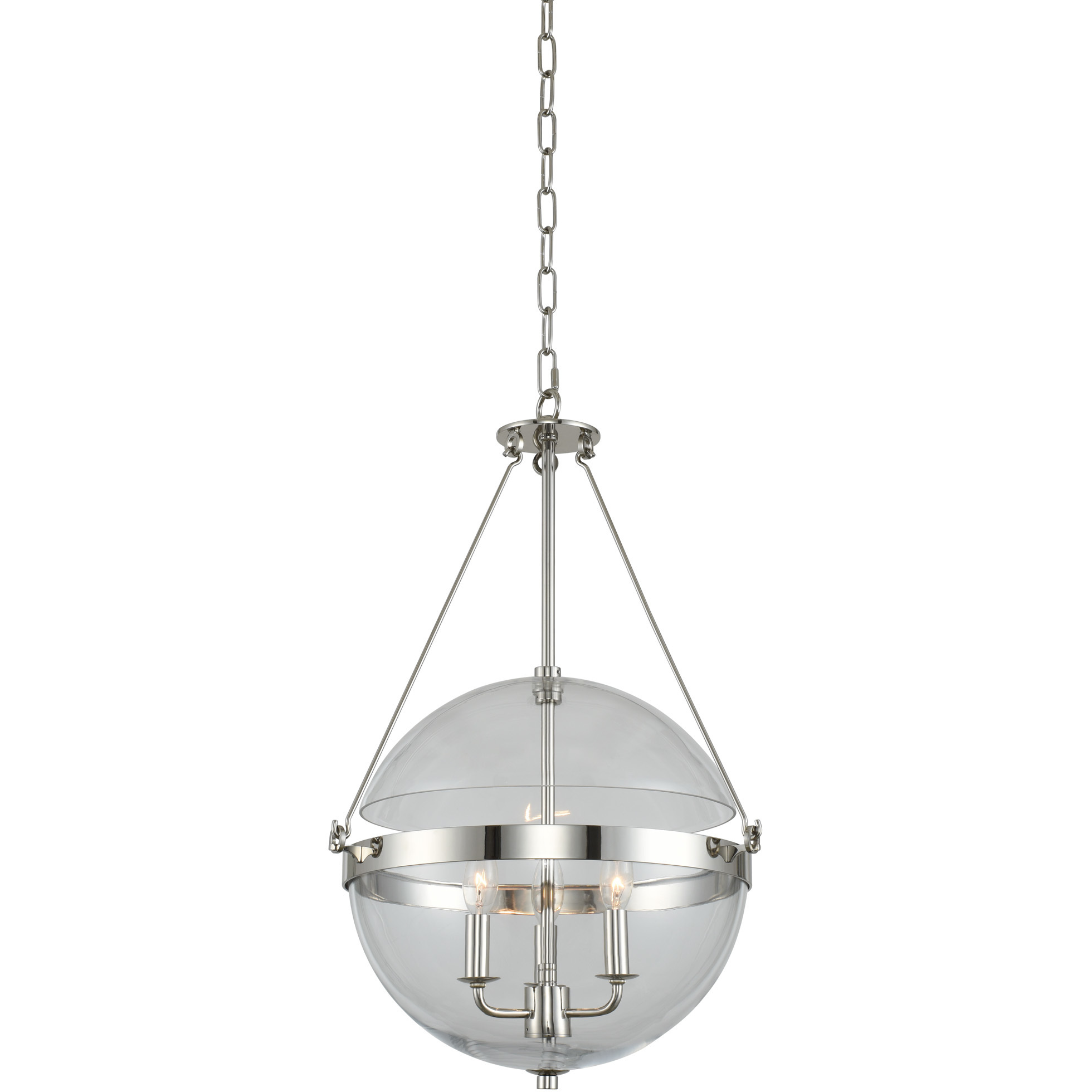Covington 3 Light 17 inch Polished Nickel Pendant Ceiling Light
