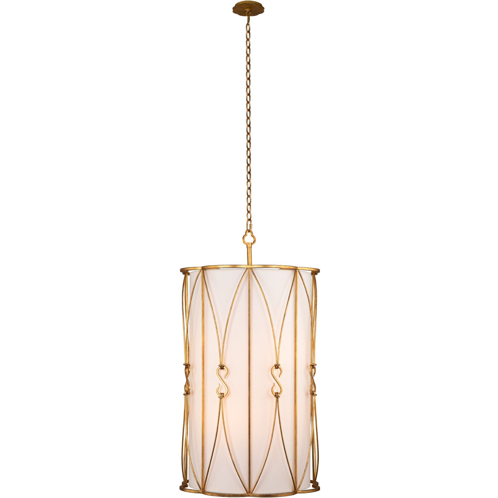 Kalco 509050OL Olivia 6 Light 20 inch Oxidized Gold Leaf Foyer Light