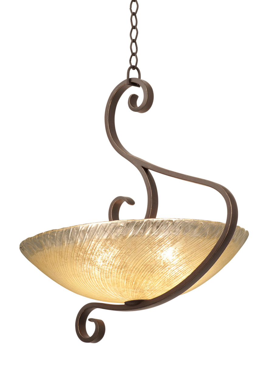 G-cleft 5 Light 25 inch Pearl Silver Pendant Ceiling Light