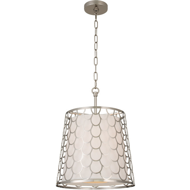 Ariel 3 Light 15 inch Polished Nickel Pendant Ceiling Light