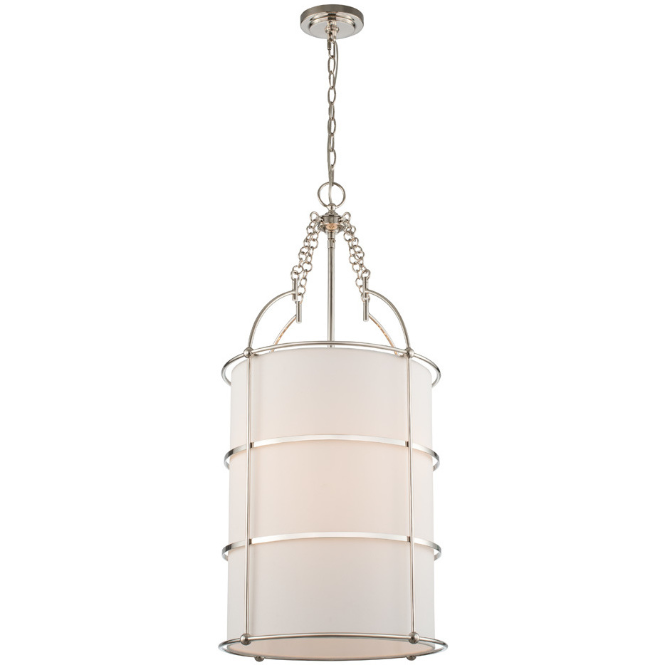 Carson 6 Light 16 inch Polished Nickel Foyer Light Ceiling Light