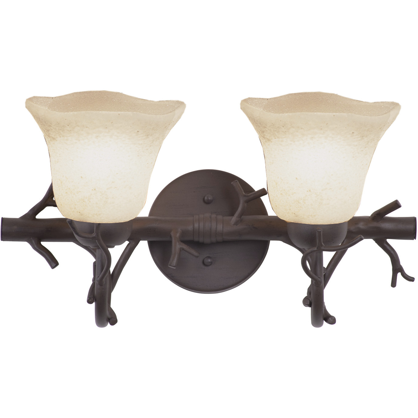 Vine 2 Light 18 inch Bark Bath Light Wall Light in Small Piastra (1255), image size:1376x1376