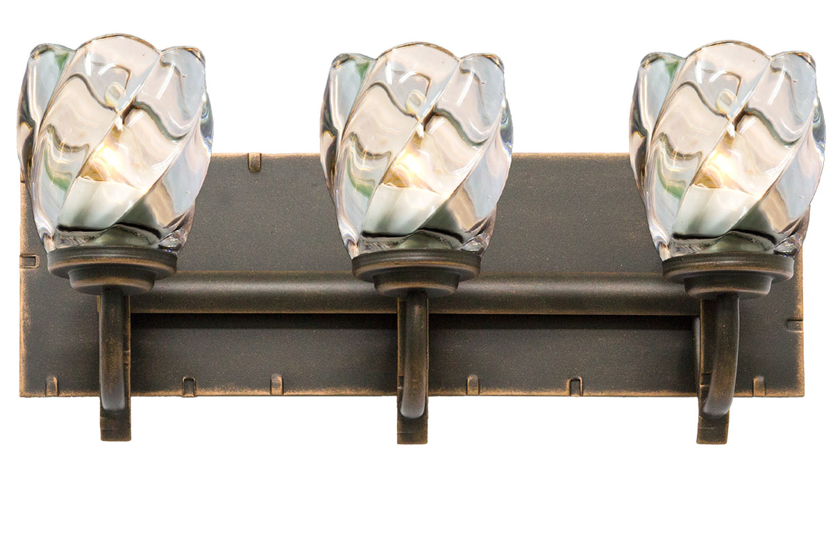 Penrith 3 Light 19 inch Antique Copper Bath Light Wall Light
