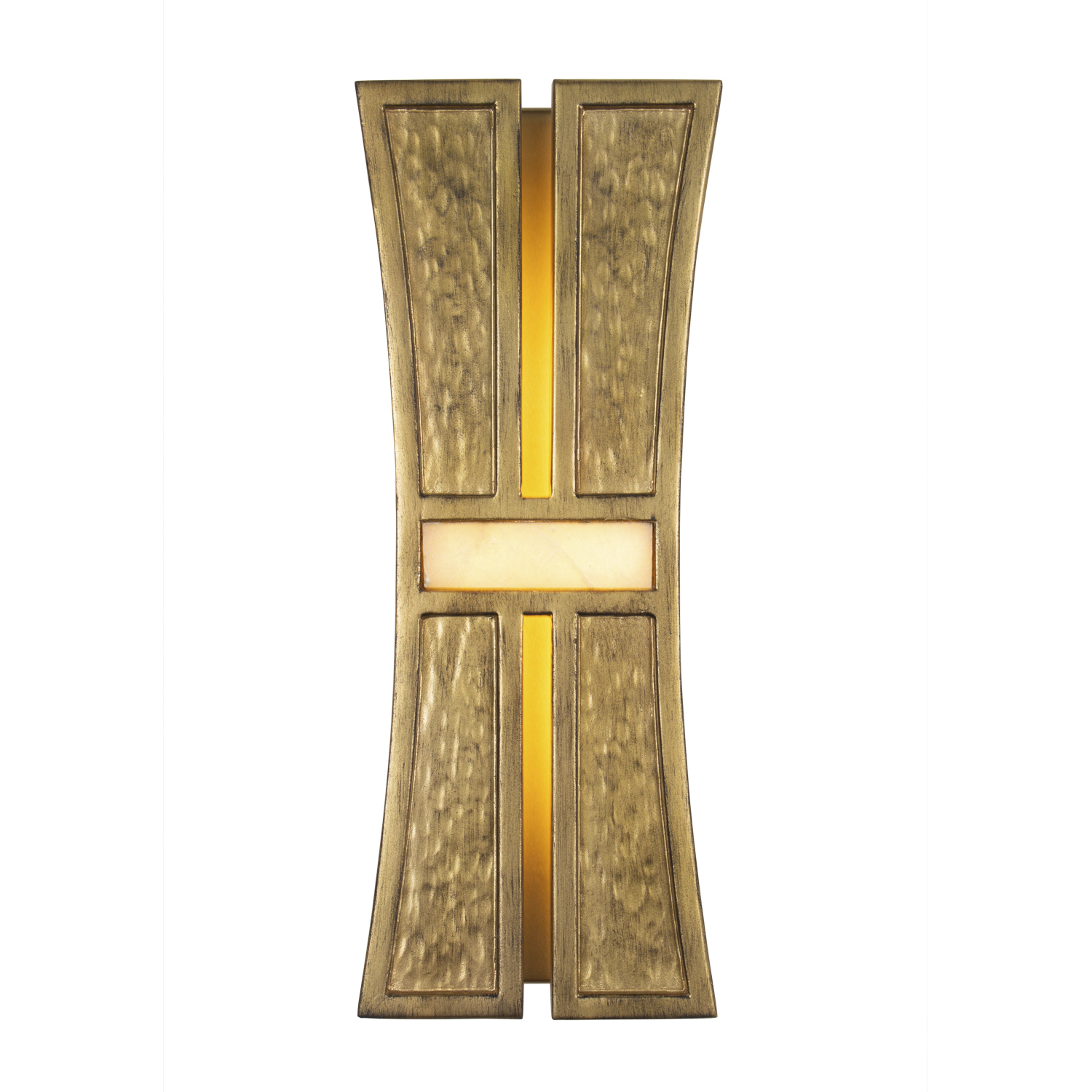 Dos LED 5.5 inch Rustic Gold and Brushed Gold ADA Wall Sconce Wall Light