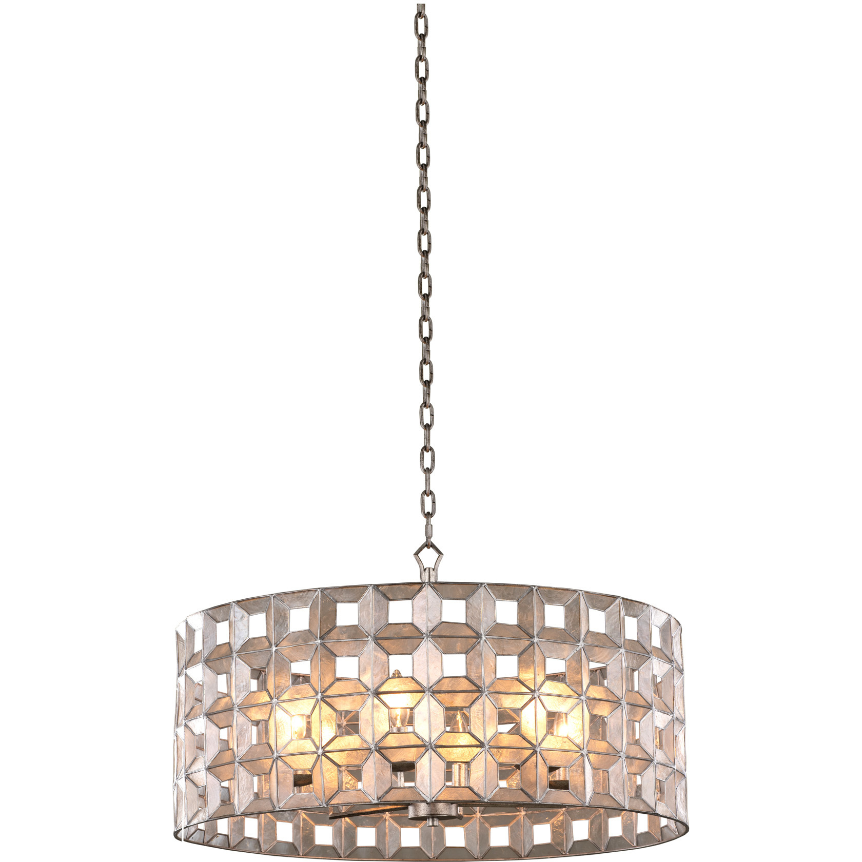Kalco 509152OSL Prado 6 Light 26 inch Oxidized Silver Leaf