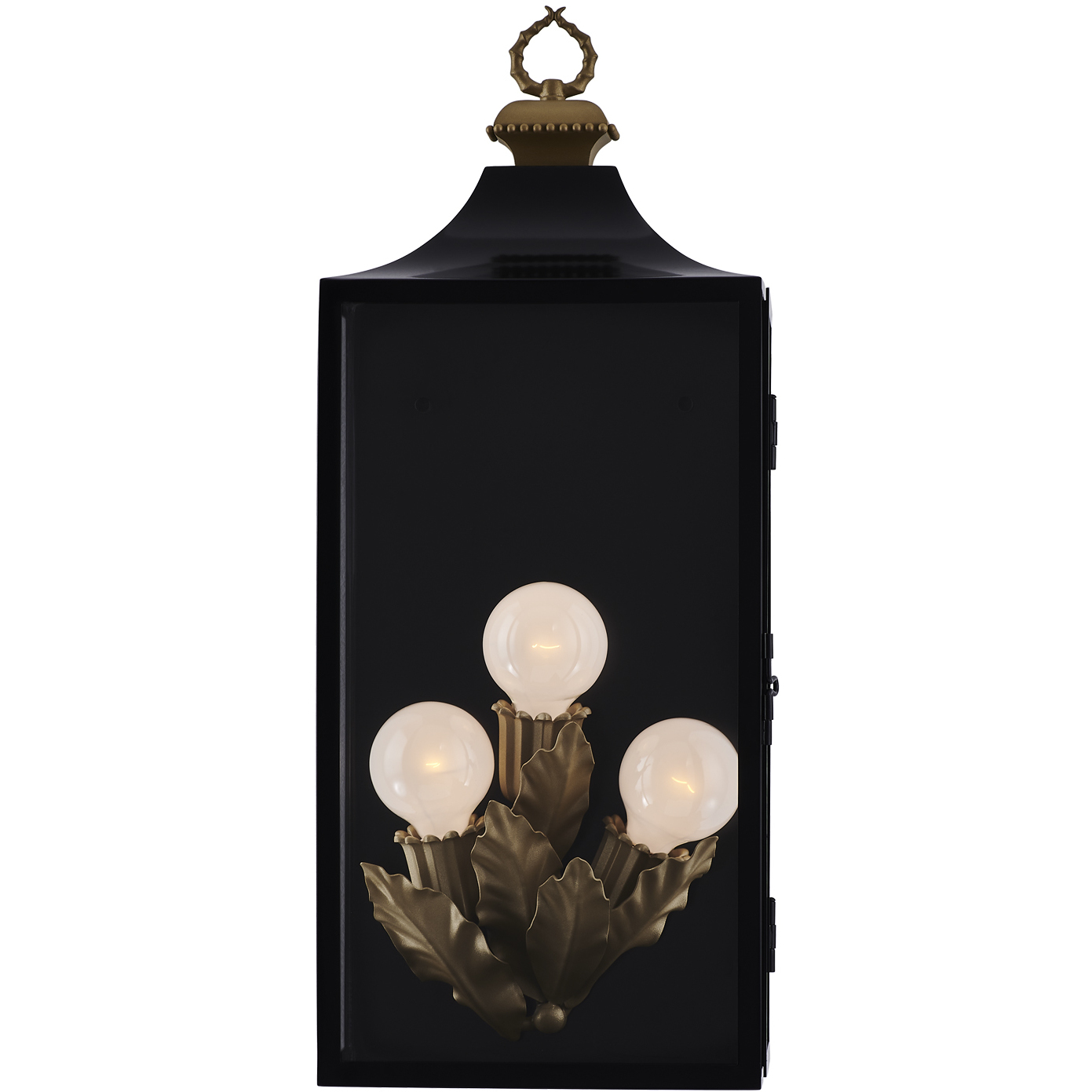 Marge 3 Light 27 inch Matte Black Outdoor Wall Sconce